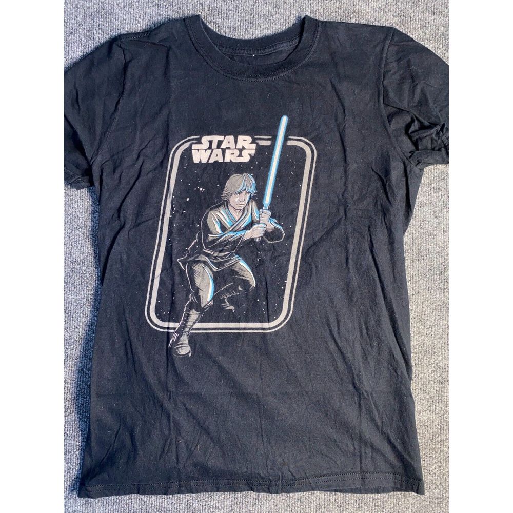 Funko Star Wars Luke Skywalker Tee Shirt Mens Xs Black Graphic Smugglers Bounty